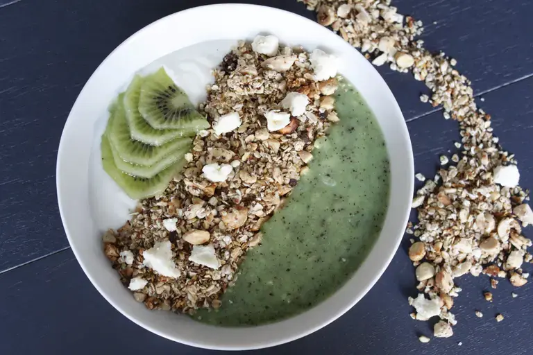Smoothie bowl pépites de chocolat blanc