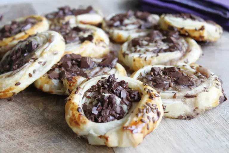 Roll's feuilletés marron chocolat