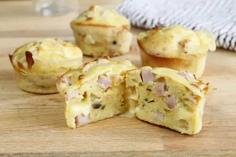 Muffins champignons jambon comté
