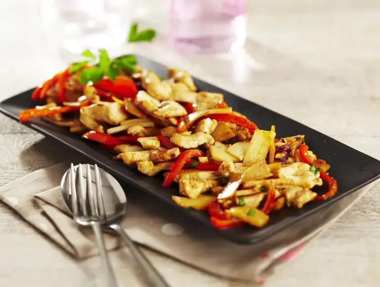 Emince de poulet aux pousses de bambou