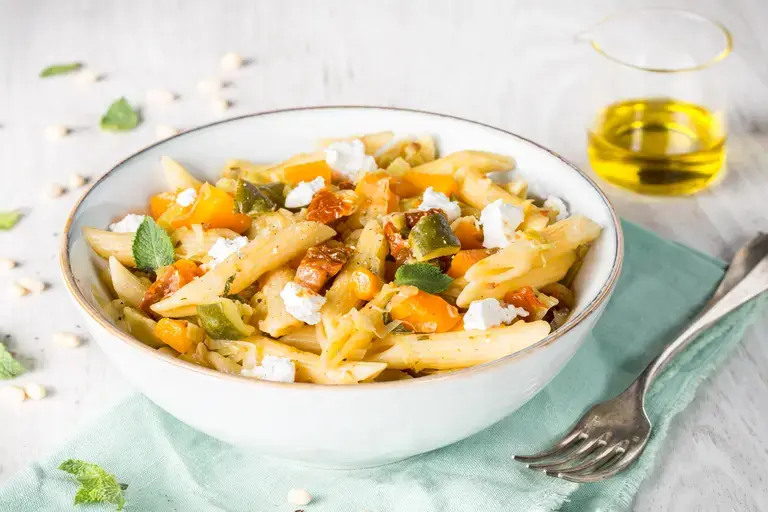 One pot pasta aux légumes et chèvre frais Cookeo