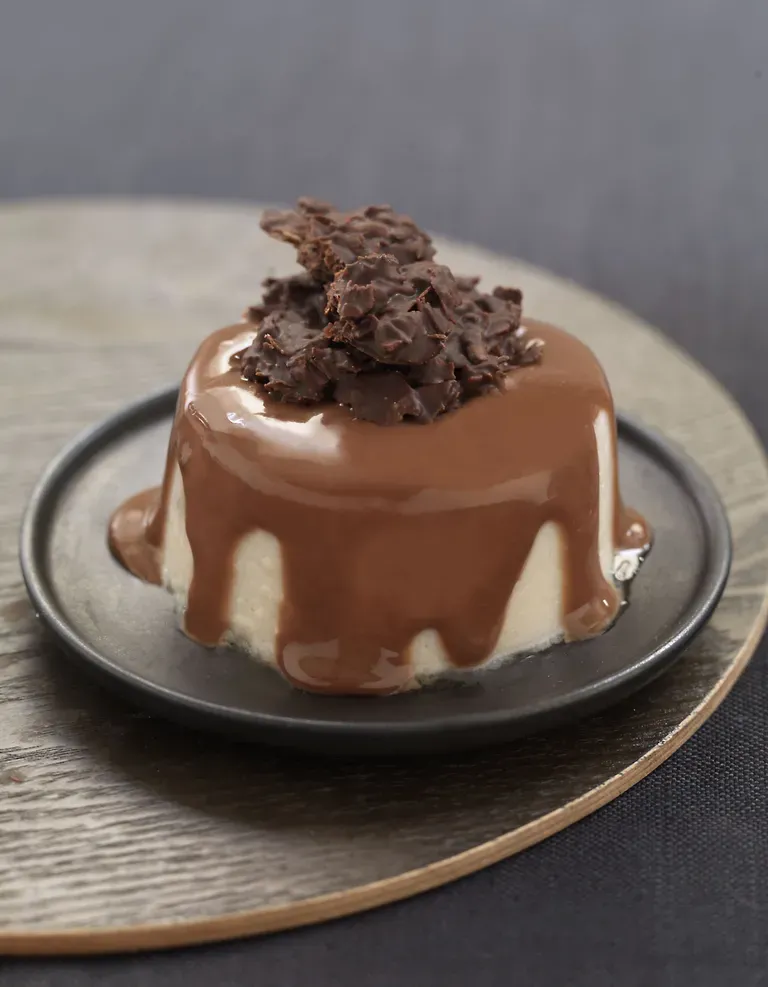 Mousseux de poires et croustillants au chocolat