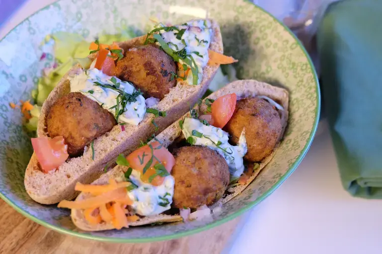 Pain Pita aux falafels