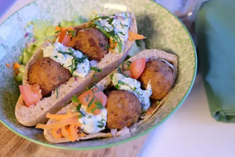 Pain Pita aux falafels