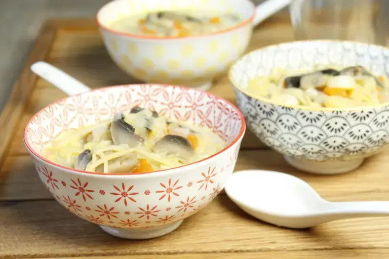 Ramen au lait de coco et patate douce