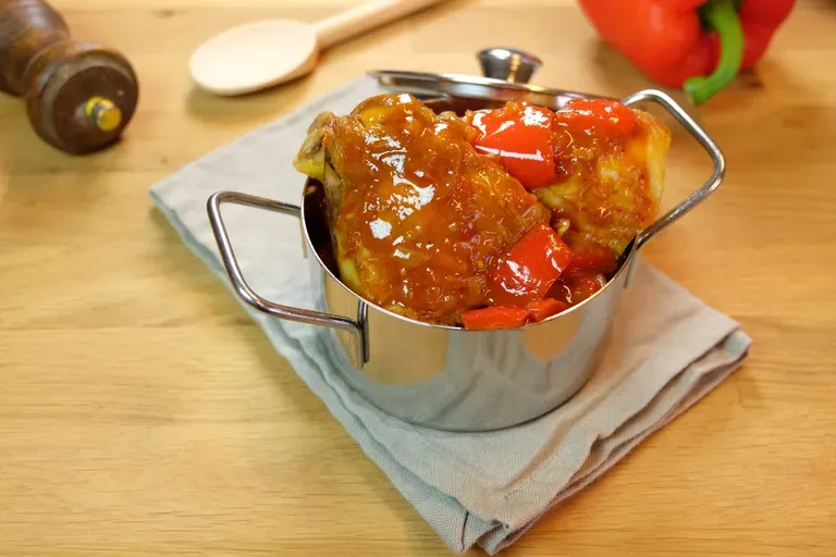 Poulet basquaise sucré salé
