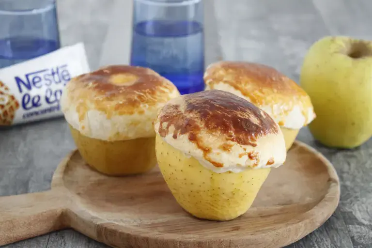 Pommes en coque feuilletée