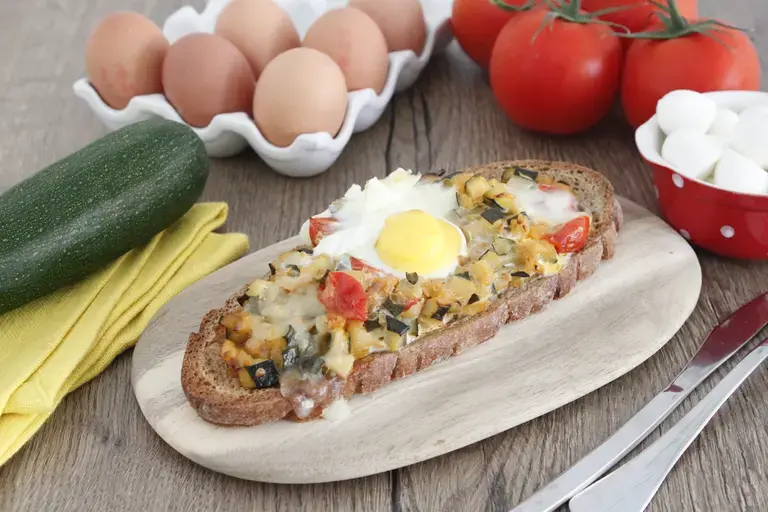 Tartines végétariennes aux légumes du soleil au air fryer