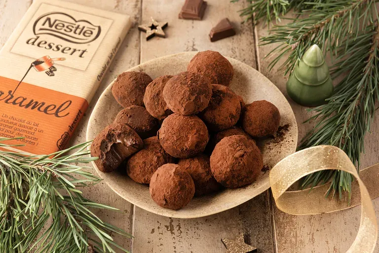 Truffes chocolat caramel