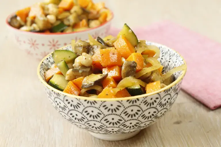 Salade de pois chiche et légumes