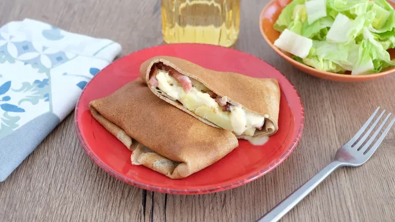 Galette au sarasin façon tartiflette