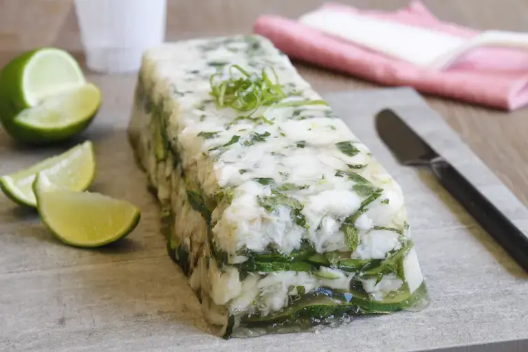 Terrine cabillaud courgette citron