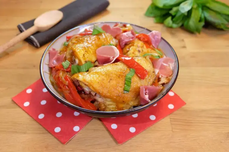 Poulet basquaise à l'italienne