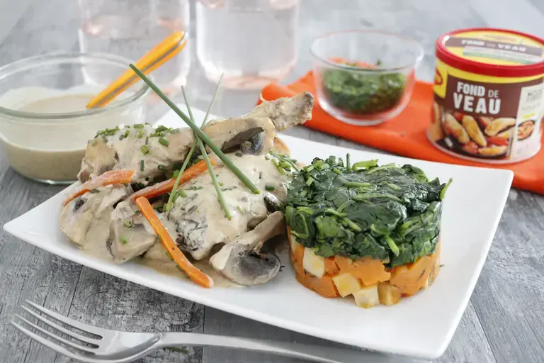 Lapin sauce champignons