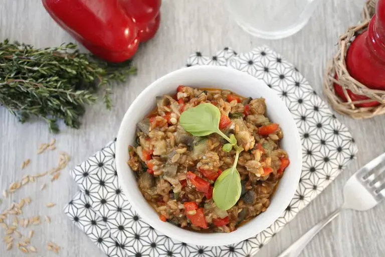 Risotto d'épeautre aux légumes du soleil Nutricook