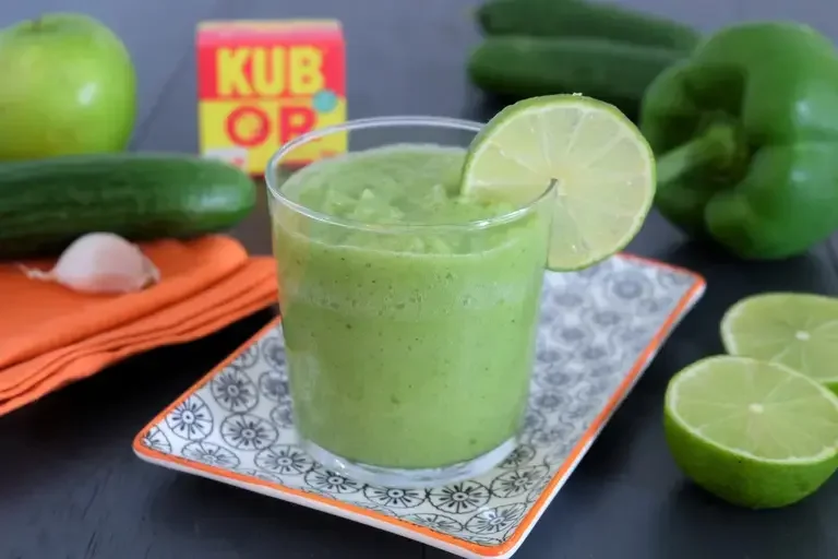 Smoothie concombre poivron pommes granny