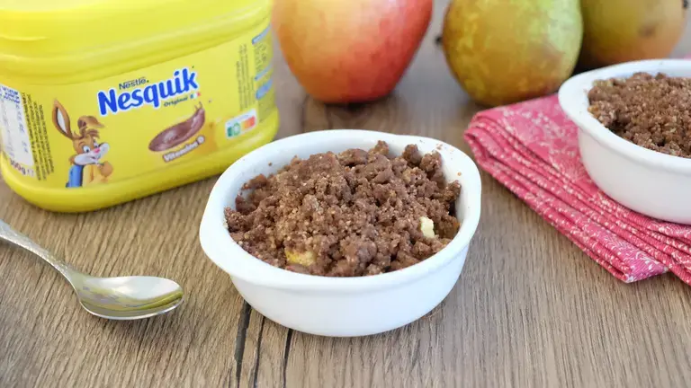 Crumble aux fruits Nesquik