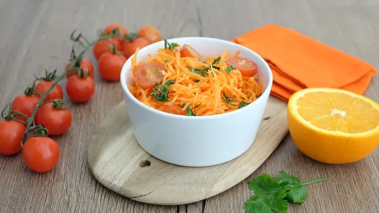 Carottes râpées à l'orange