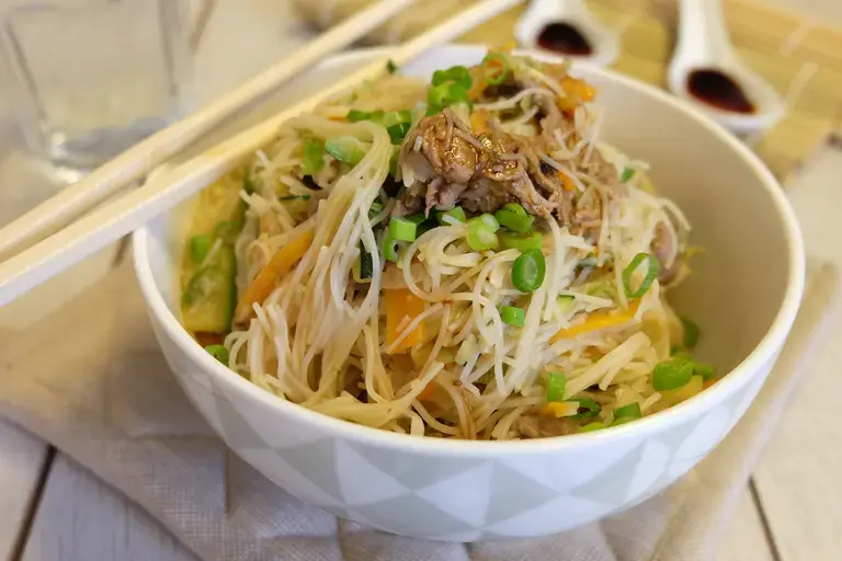 Japchae, nouilles sautées à la coréenne