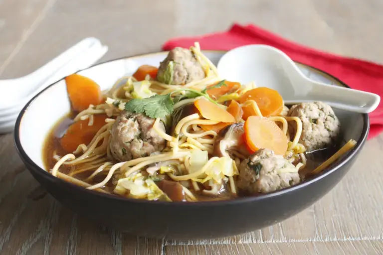 Ramen de boulettes de porc