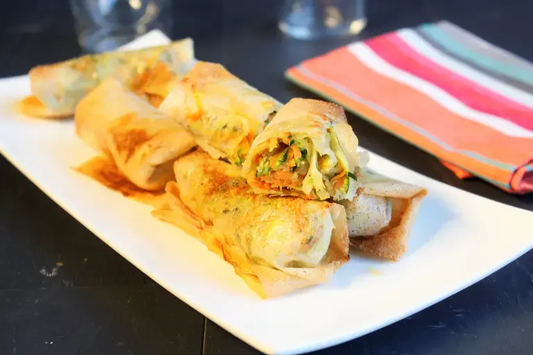 Nems de porc aux légumes croquants à l'Actifry