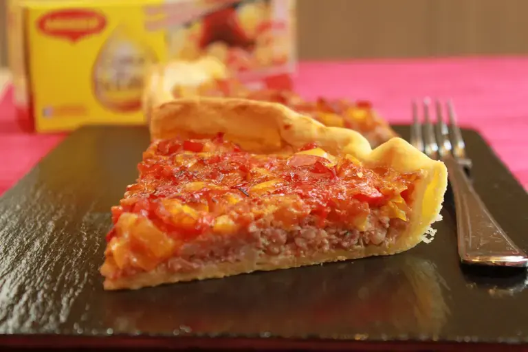 Quiche façon tomates farcies