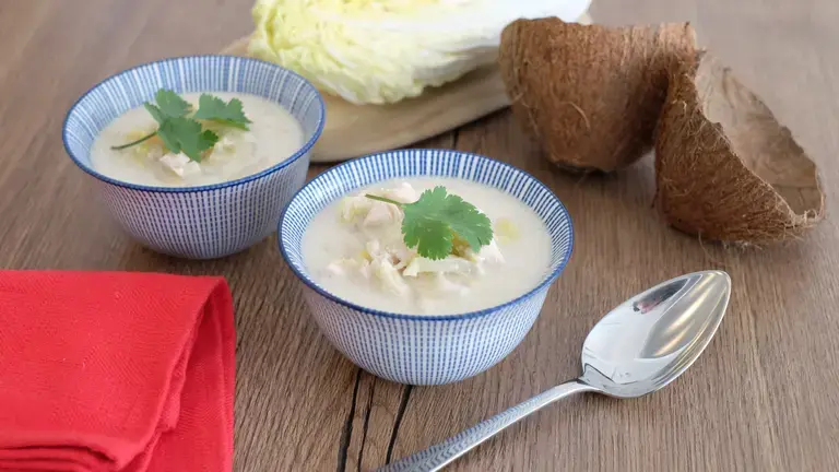 Soupe chinoise au lait de coco