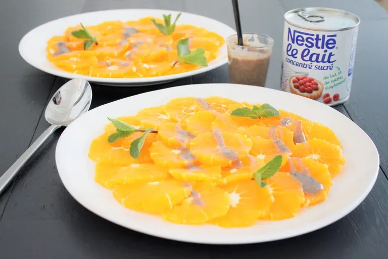 Salade d'oranges à la cannelle et à la menthe