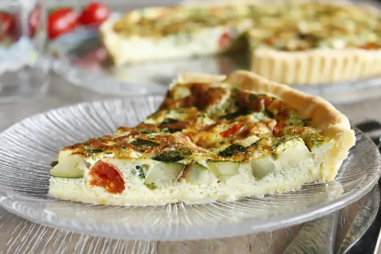 Tarte courgette tomates ail persil