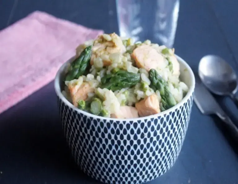 Risotto saumon asperges