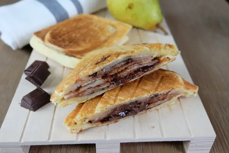 Croque monsieur poire chocolat