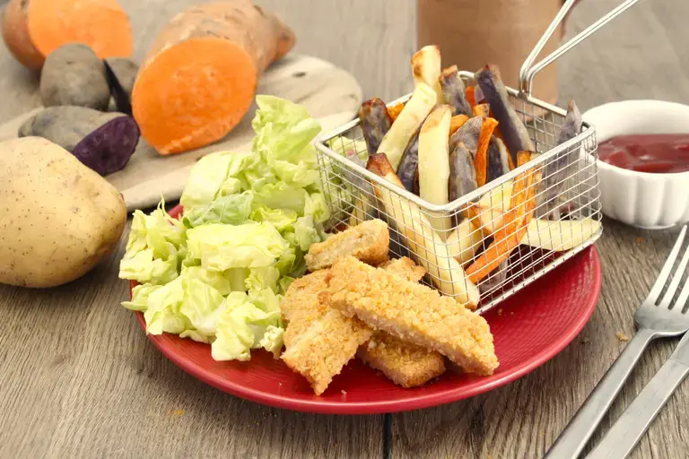 Trio de frites et la panée