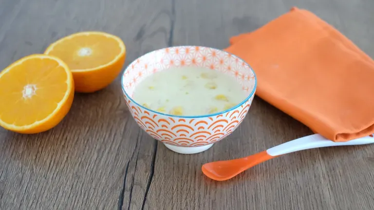 Crème de riz à la fleur d'oranger et à l'orange