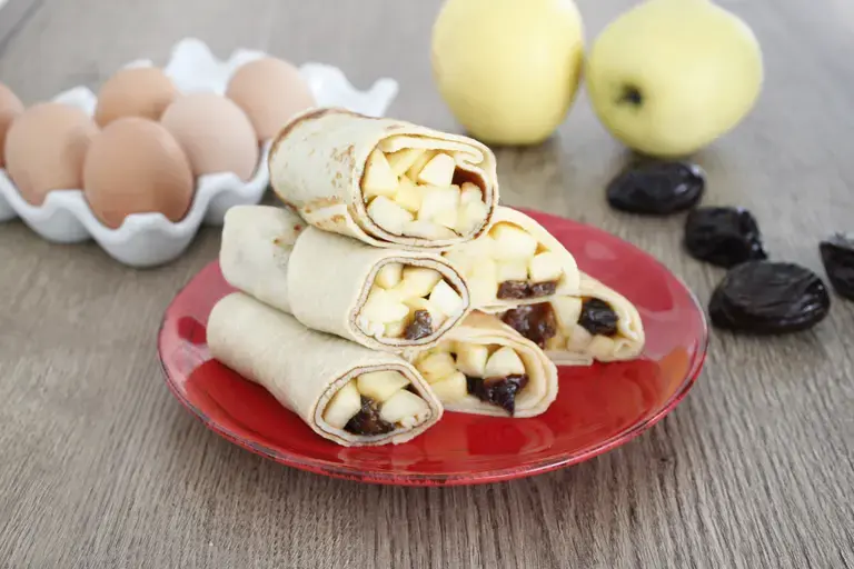 Crêpes pommes pruneaux