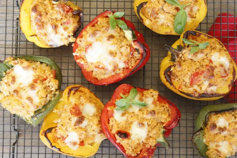 Poivrons farcis aux céréales