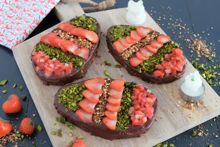 Oeufs fraises chocolat