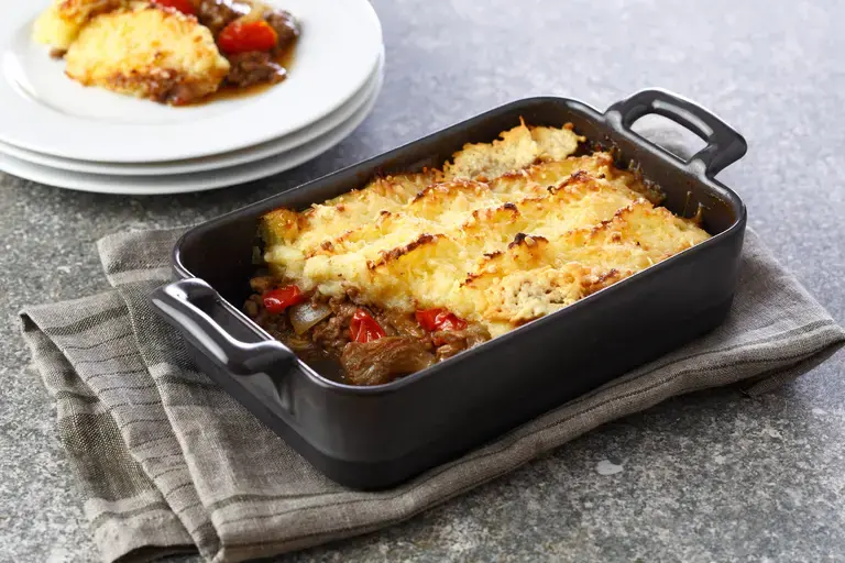 Hachis parmentier aux champignons et parmesan