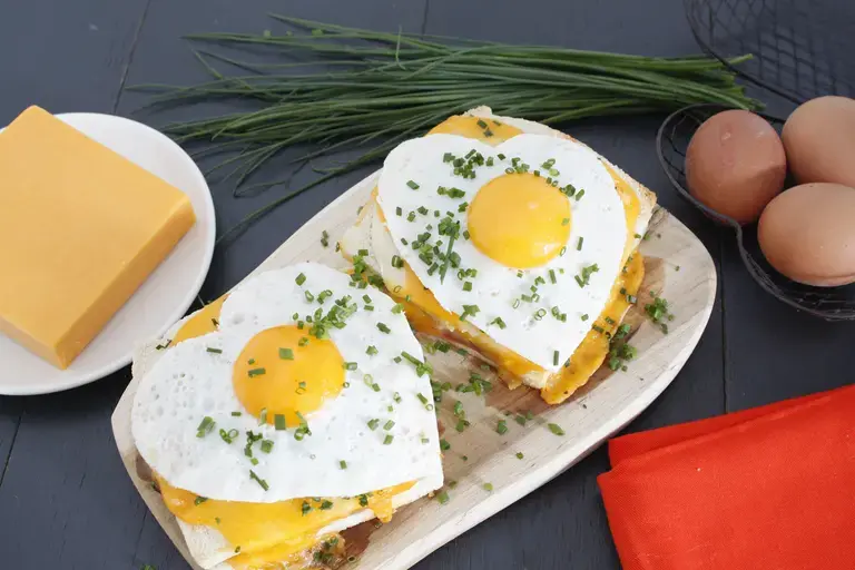 Croque madame saint Valentin