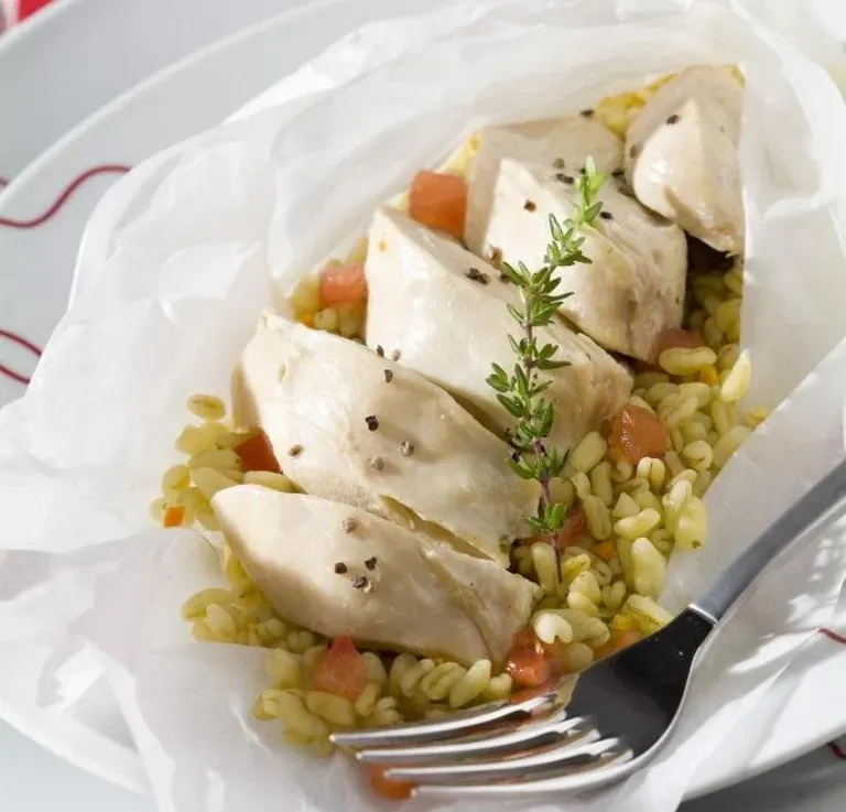 Papillotes de poulet à la provençale