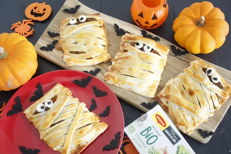 Momies d'halloween au butternut