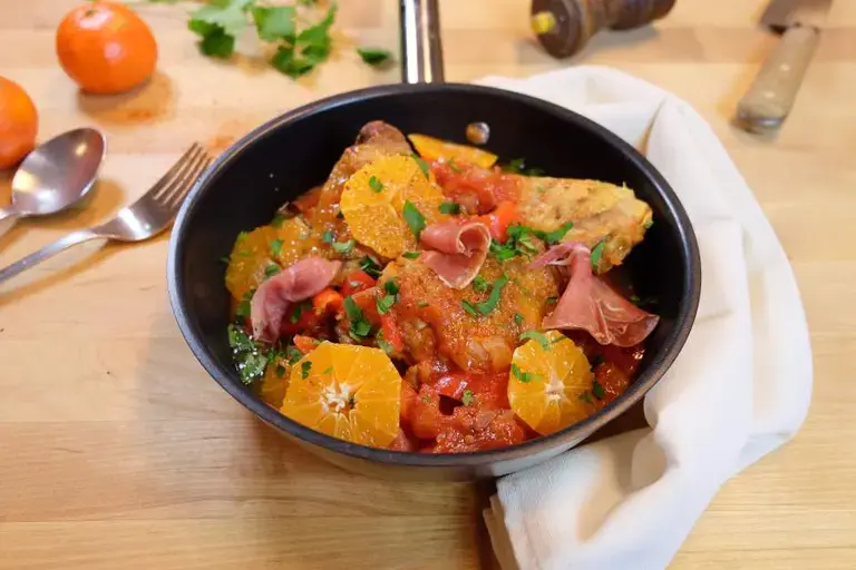 Terroir: Poulet basquaise façon Corse