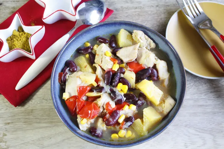 Poulet ananas maïs Cookeo