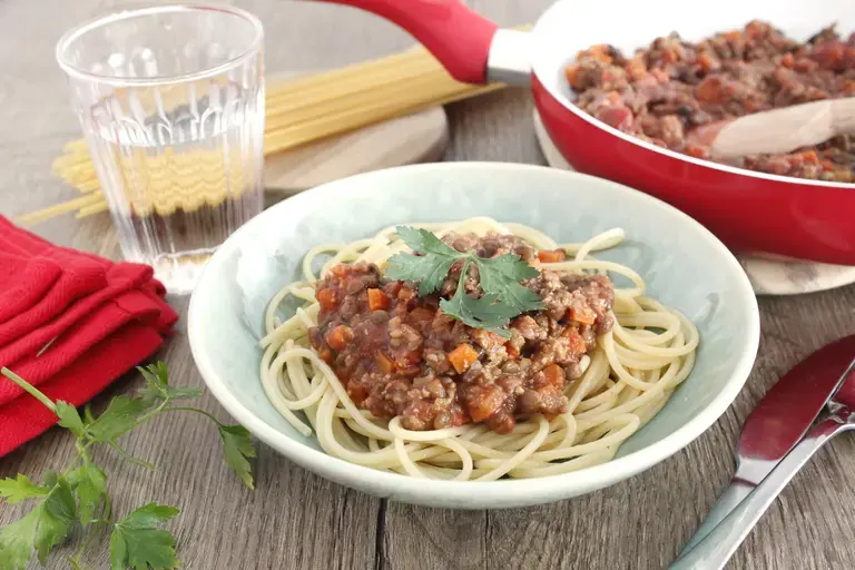 Bolognaise de lentilles vegan