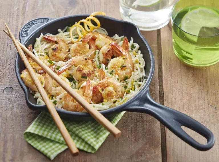 Crevettes aux agrumes