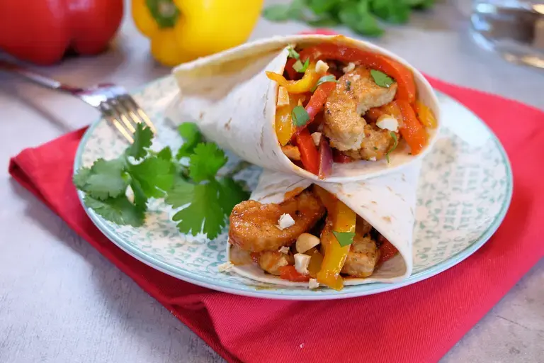 wrap au soja et légumes