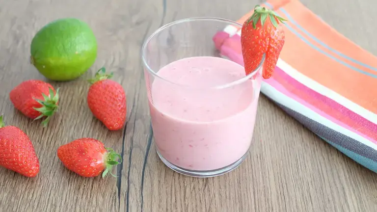 Velouté de fraises au citron vert
