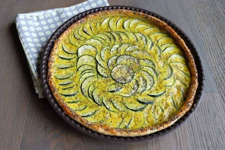 Tarte courgette curry