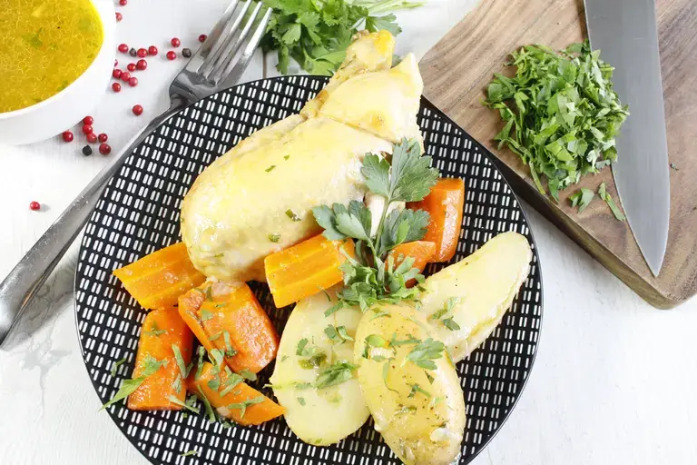 Poulet aux carottes et pommes de terre cookeo