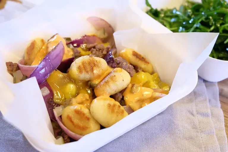 Gnocchis à la poêle façon burger