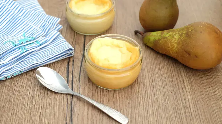 Flan poire amandes